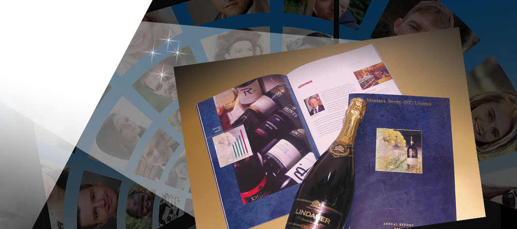 Annual Report work for Montana Wines New Zealand